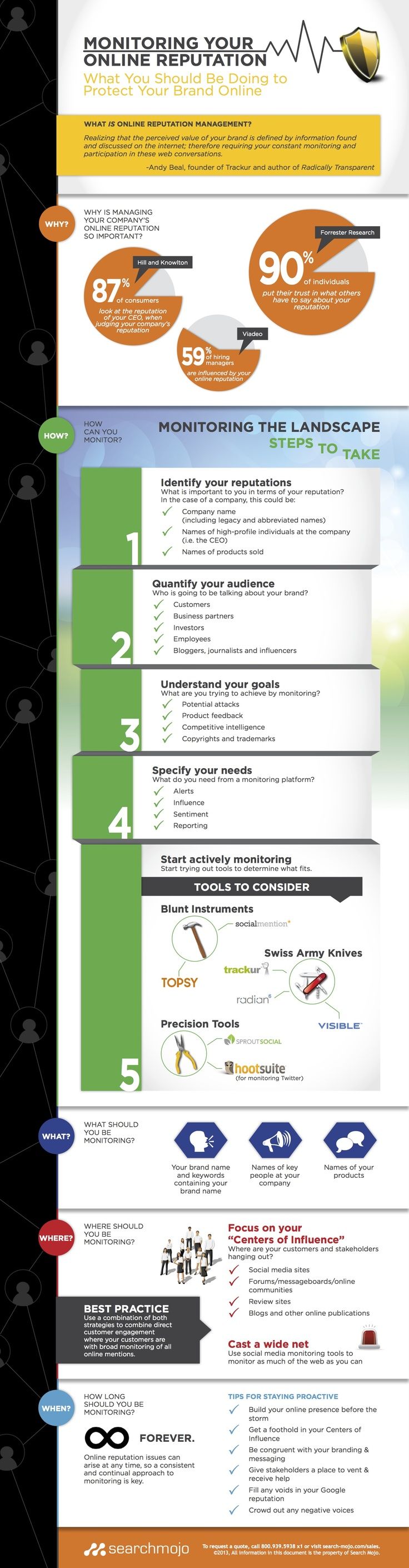 MarketingMojo formerly SearchMojo online reputation infographic